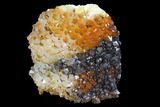 Quartz Cluster with Iron/Manganese Oxide - Diamond Hill, SC #90969-1